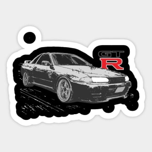 intial d r32 nightkids gtr skyline vspec Sticker